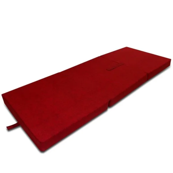 Remise ⌛ VIDAXL Matelas En Mousse Pliable En 3 Sections 190 X 70 X 9 Cm Rouge 🔥 4
