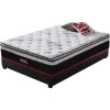 Sortie ✨ Habitat Et Jardin Matelas Ressorts Ensachés + Surmatelas Intégré Costine – 140 X 190 Cm – Blanc/Noir 😍 11