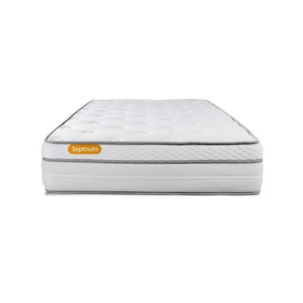 Top 10 💯 SEPTNUITS Matelas 90×200 Memo Luxe Ressorts Ensachés + Mémoire De Forme 5 Zones De Confort MAXI épaisseur ⭐ 1