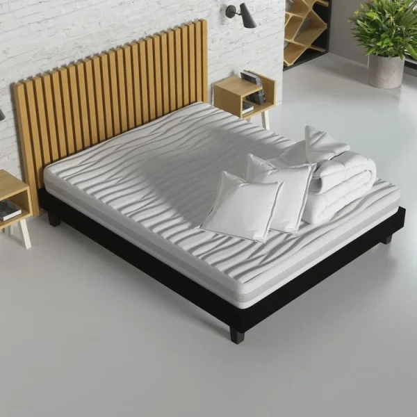 Vente flash 🛒 HBEDDING Matelas Mousse 140×190 + Couette + 2 Oreillers – Clean Confort ⌛ 3