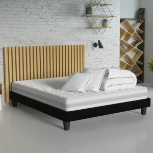 Vente flash 🛒 HBEDDING Matelas Mousse 140×190 + Couette + 2 Oreillers – Clean Confort ⌛ 9
