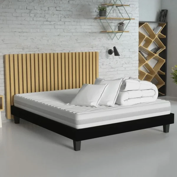 Vente flash 🛒 HBEDDING Matelas Mousse 140×190 + Couette + 2 Oreillers – Clean Confort ⌛ 4