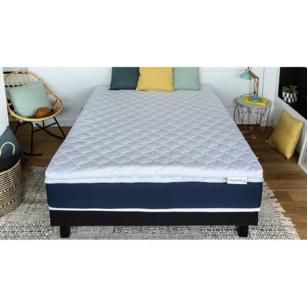Offres 💯 HBEDDING Sur-matelas Déhoussable Mémoire De Forme 180×200 Memory Plus Hbedding – Mousse Haute Densité ❤️ 3